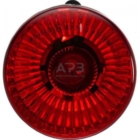 Stabdžių žibintas apvalus, 12V, raudona, Ø 66mm, Hella 2SB009001387 1 Stabdžių žibintas apvalus, 12V, raudona, Ø 66mm, Hella 2SB009001387 1