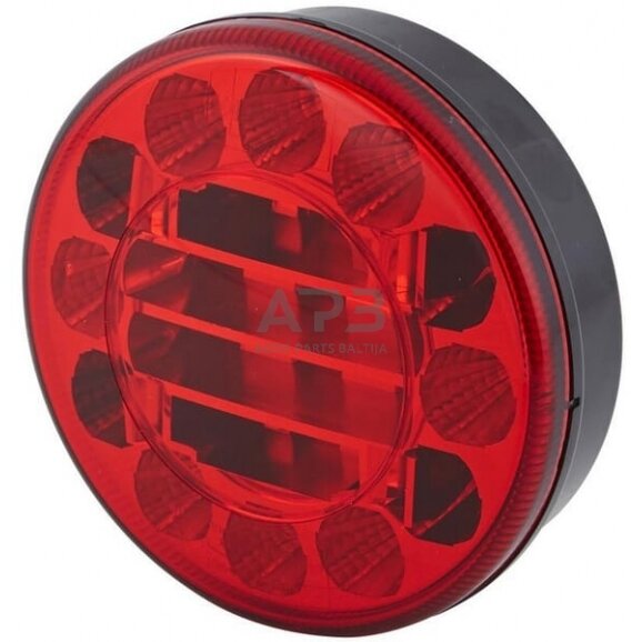 Stabdžių žibintas LED, apvalus, 10/30V, raudona, Ø 122mm, 24 LED, Hella ValueFit 2SB357027011 Stabdžių žibintas LED, apvalus, 10/30V, raudona, Ø 122mm, 24 LED, Hella ValueFit 2SB357027011