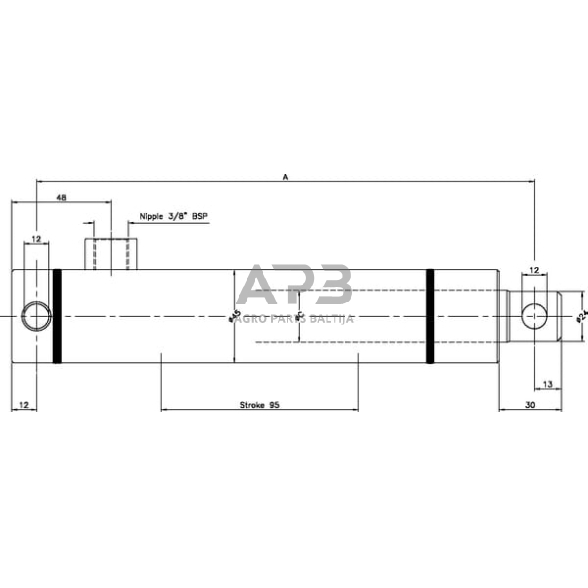 Hidraulinis cilindras stabdžių BCS2595 1 Hidraulinis cilindras stabdžių BCS2595 1