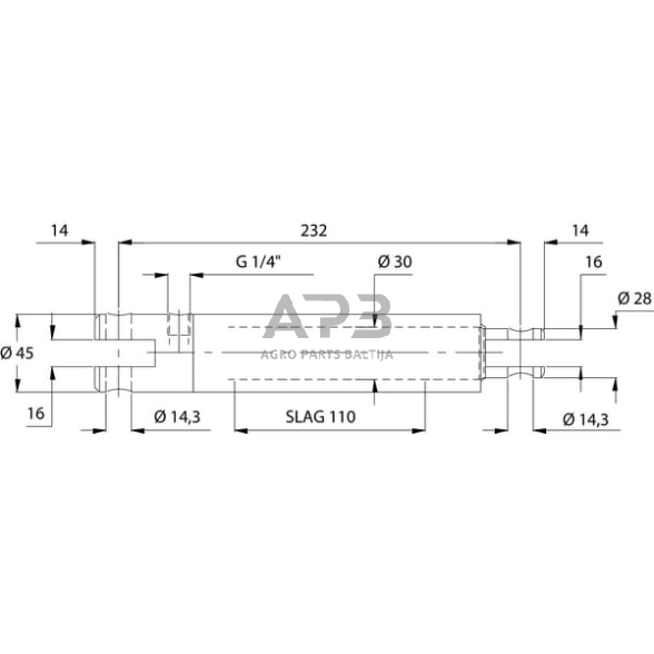 Hidraulinis cilindras stabdžių EPL30110 1 Hidraulinis cilindras stabdžių EPL30110 1