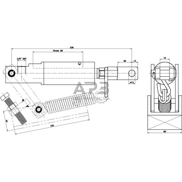Stabdžių cilindras BCB2098 1 Stabdžių cilindras BCB2098 1