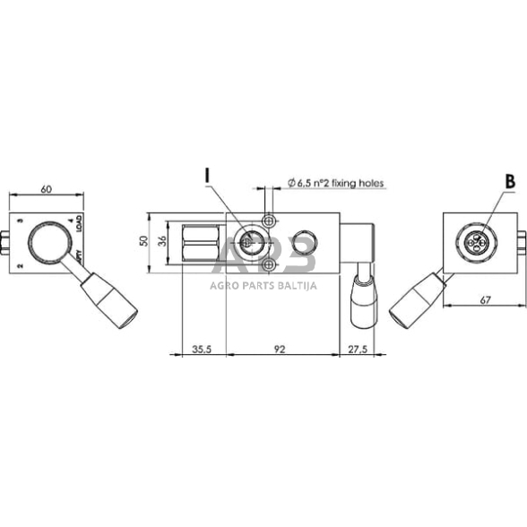 Stabdžių vožtuvas Safim BPAM206120 2 Stabdžių vožtuvas Safim BPAM206120 2