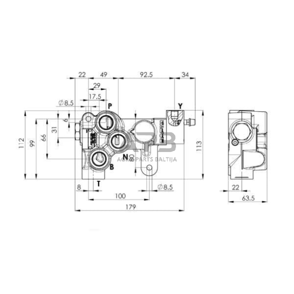 Stabdžių vožtuvas Safim BV201685 4 Stabdžių vožtuvas Safim BV201685 4