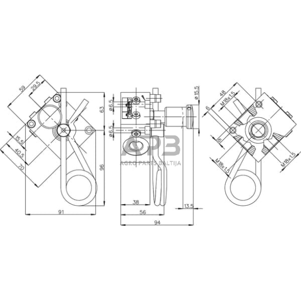 Stabdžių vožtuvas Safim BV203121 3 Stabdžių vožtuvas Safim BV203121 3