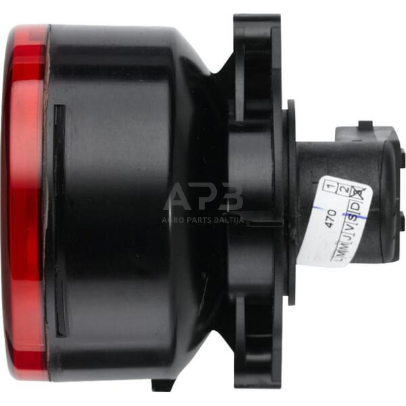 Stabdžių žibintas apvalus, 12V, raudona, Ø 66mm, Hella 2SB009001387 2 Stabdžių žibintas apvalus, 12V, raudona, Ø 66mm, Hella 2SB009001387 2