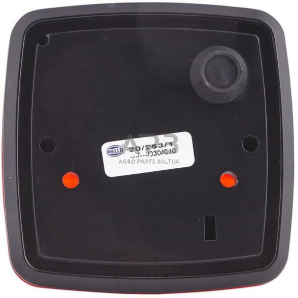 Stabdžių žibintas kvadratas, 12/24V, raudona, 84x51x84mm, Hella 2SB003014151 3 Stabdžių žibintas kvadratas, 12/24V, raudona, 84x51x84mm, Hella 2SB003014151 3