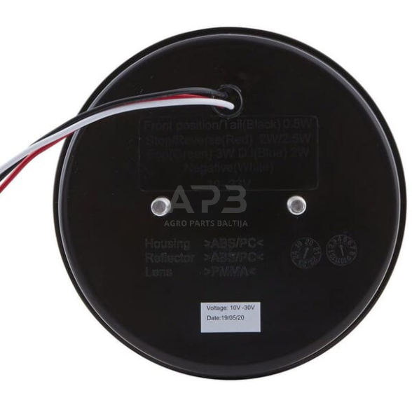 Stabdžių žibintas LED, apvalus, 10/30V, raudona, Ø 122mm, 24 LED, Hella ValueFit 2SB357027011 3 Stabdžių žibintas LED, apvalus, 10/30V, raudona, Ø 122mm, 24 LED, Hella ValueFit 2SB357027011 3