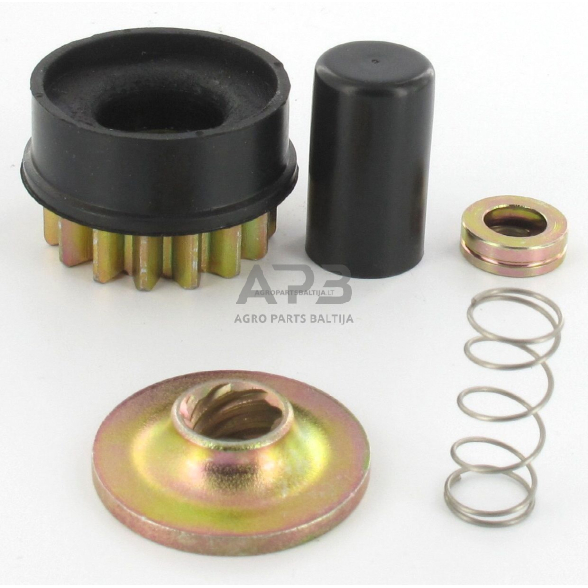 Starterio bendeksas Briggs & Stratton varikliams, krumpliaratis su 15 dantų 496881, 691564, 808106 Starterio bendeksas Briggs & Stratton varikliams, krumpliaratis su 15 dantų 496881, 691564, 808106