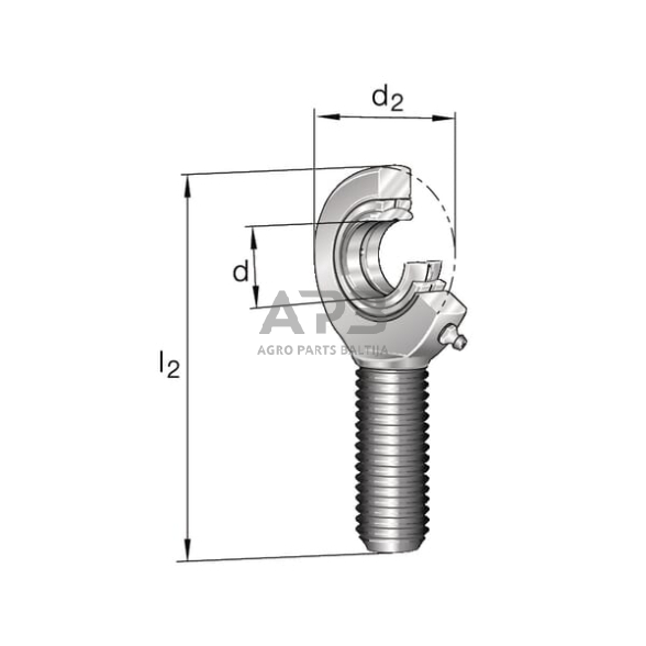 Strypo galvutė GAR25DO2RSINA 2 Strypo galvutė GAR25DO2RSINA 2