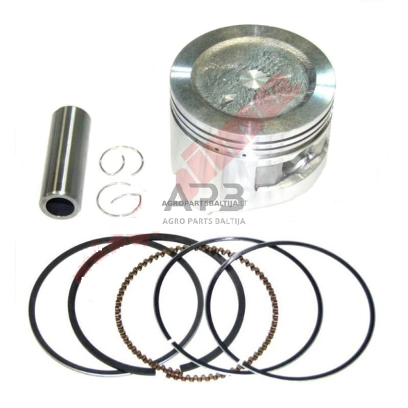 Stūmoklio komplektas Honda GX140, išmatavimai cilindro mm 64 Stūmoklio komplektas Honda GX140, išmatavimai cilindro mm 64