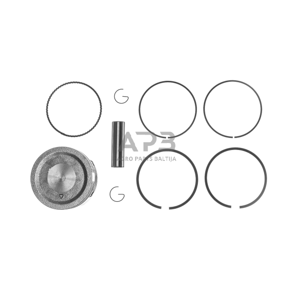 Stūmoklio komplektas Honda GX270 išmatavimai cilindro mm 77 (remontinis 0,50) antriniai išmatavimai, kaištis 18 x 60 mm 4 Stūmoklio komplektas Honda GX270 išmatavimai cilindro mm 77 (remontinis 0,50) antriniai išmatavimai, kaištis 18 x 60 mm 4