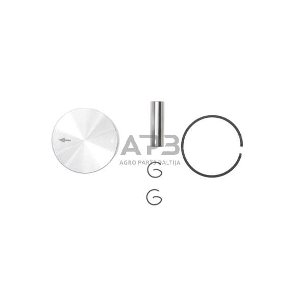 Stūmoklio komplektas Husqvarna 125C, išmatavimai stūmoklio 35mm. 545 03 03-01, 5450303-01, 545030301 4 Stūmoklio komplektas Husqvarna 125C, išmatavimai stūmoklio 35mm. 545 03 03-01, 5450303-01, 545030301 4