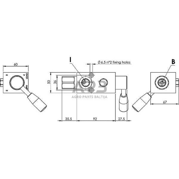 Stabdžių vožtuvas Safim BPAM206120 2 Stabdžių vožtuvas Safim BPAM206120 2