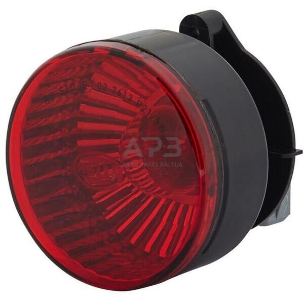 Stabdžių žibintas apvalus, 12V, raudona, Ø 66mm, Hella 2SB009001387 Stabdžių žibintas apvalus, 12V, raudona, Ø 66mm, Hella 2SB009001387