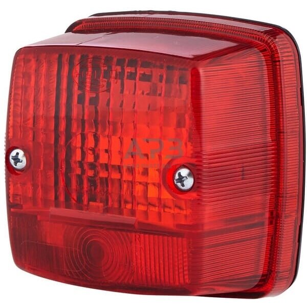 Stabdžių žibintas kvadratas, 12/24V, raudona, 84x51x84mm, Hella 2SB003014151