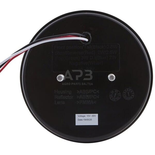 Stabdžių žibintas LED, apvalus, 10/30V, raudona, Ø 122mm, 24 LED, Hella ValueFit 2SB357027011 3 Stabdžių žibintas LED, apvalus, 10/30V, raudona, Ø 122mm, 24 LED, Hella ValueFit 2SB357027011 3