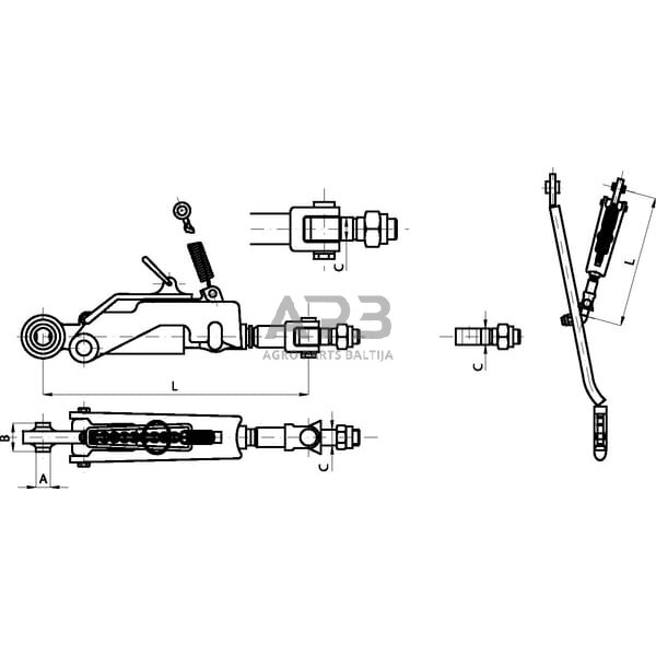 Stabilizatorius 399,00 mm – 414,00 mm CBM SLAB070HD 1 Stabilizatorius 399,00 mm – 414,00 mm CBM SLAB070HD 1