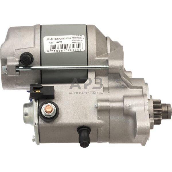 Starteris 12V, 1.4kW, 9-dantų STA26170331 Starteris 12V, 1.4kW, 9-dantų STA26170331