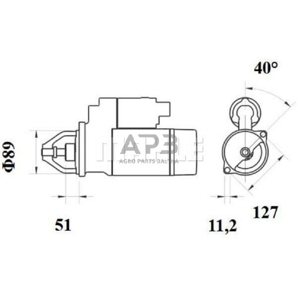 Starteris Mahle 12V 4kW MS894 1