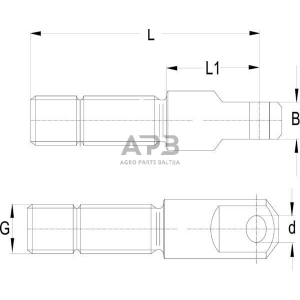 Strypo galas skirtas ASST-B L=198 Walterscheid 200284KK 1