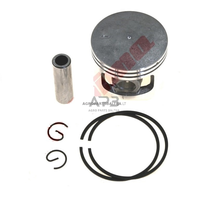 Stūmoklio komplektas kinietiškiems pjūklams 52cc, išmatavimai cilindro mm 45 Stūmoklio komplektas kinietiškiems pjūklams 52cc, išmatavimai cilindro mm 45