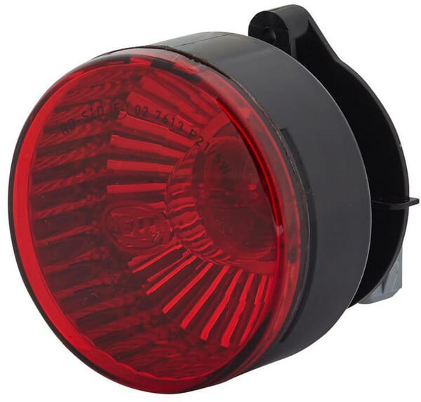 Stabdžių žibintas apvalus, 12V, raudona, Ø 66mm, Hella