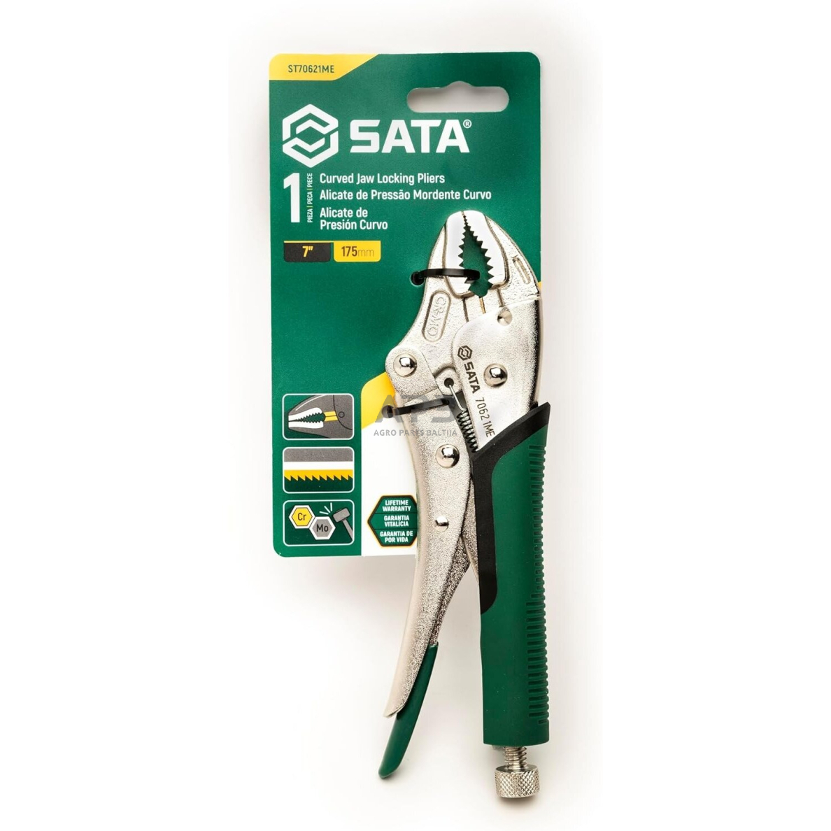 Suspaudimo replės 175mm išlenktos 5 Suspaudimo replės 175mm išlenktos 5