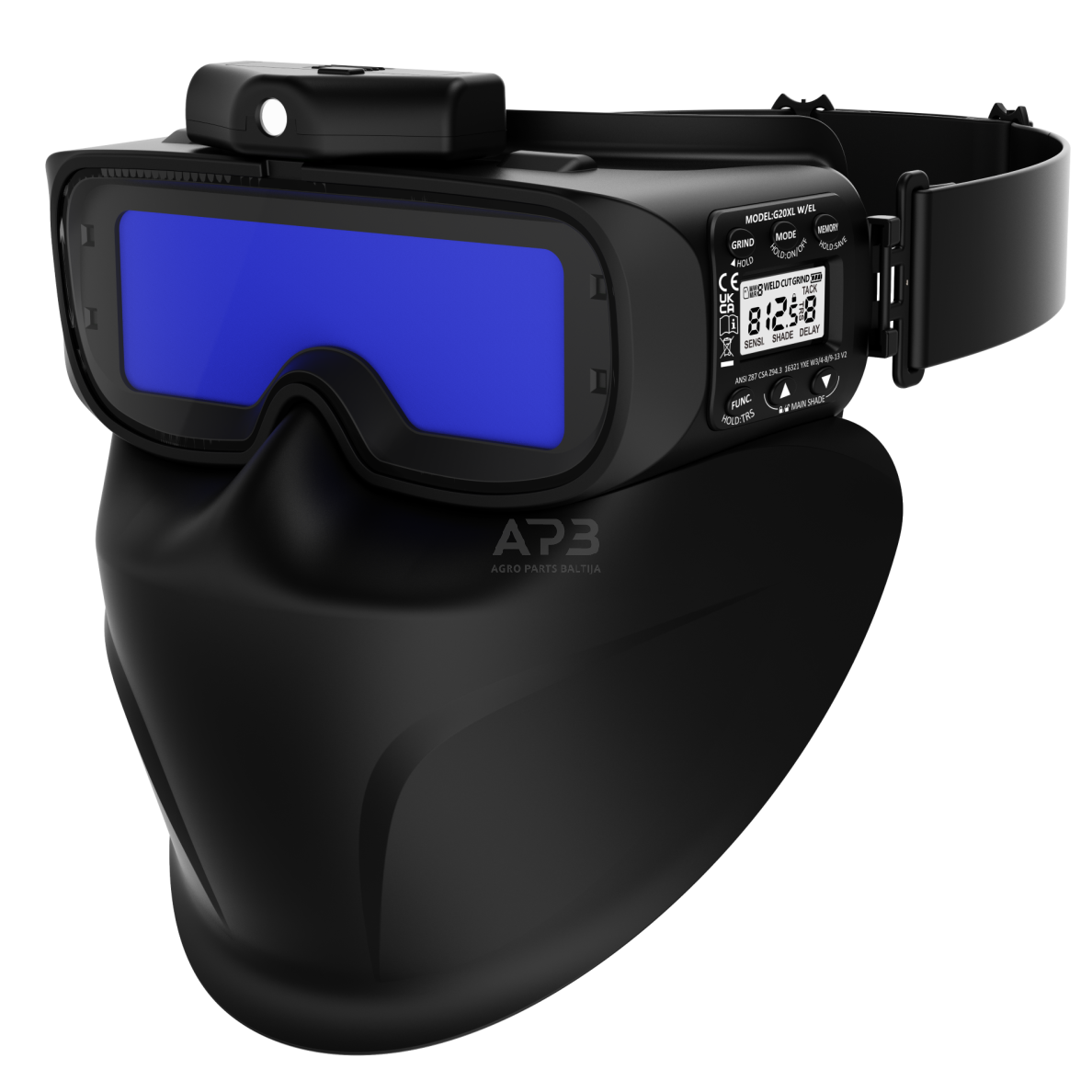 Suvirintojo akiniai su automatiniu filtru ir veido apsauga ALT3