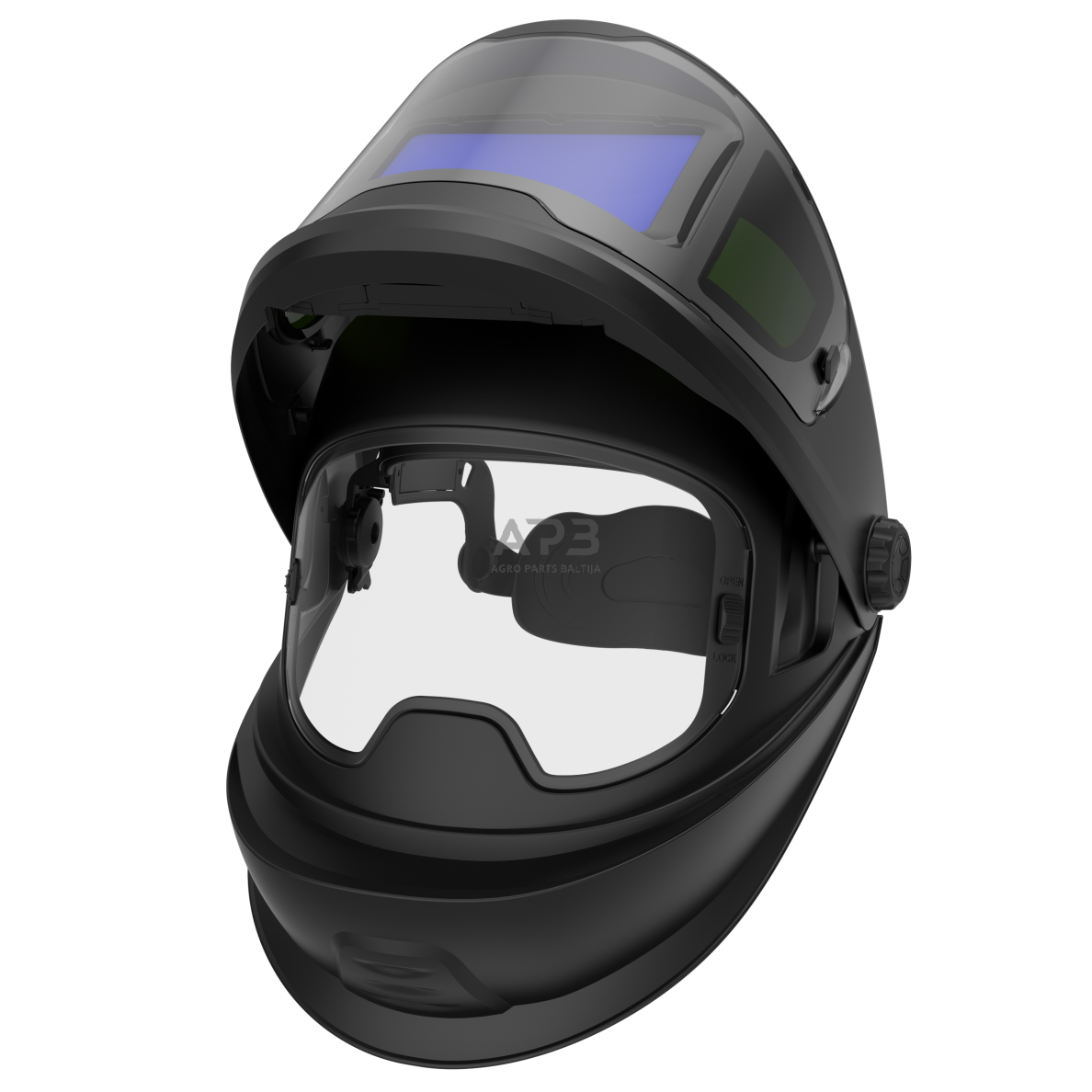 Suvirintojo skydelis atverčiamas su automatiniu filtru FS1