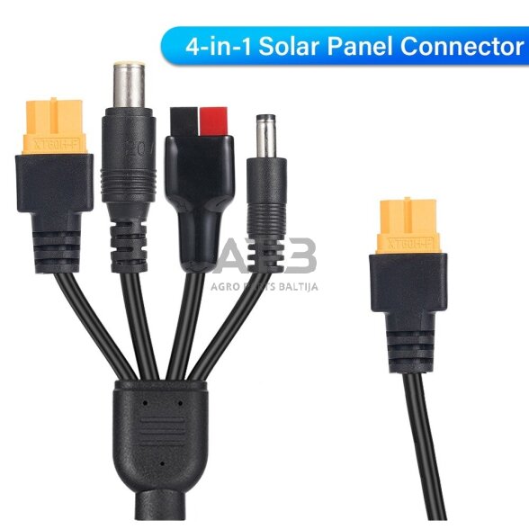 Sulankstoma saulės panelė 200W su XT60 4in1 kabeliu 3