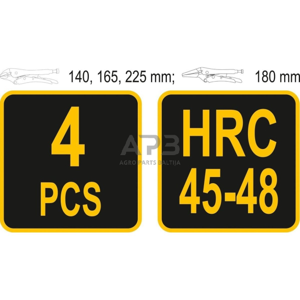 Suspaudimo replių rinkinys (4vnt) 1 Suspaudimo replių rinkinys (4vnt) 1
