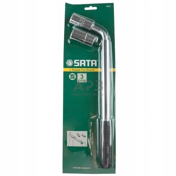 Suktuko su ištraukiama rankena rinkinys 1/2" 3vnt. 2 Suktuko su ištraukiama rankena rinkinys 1/2" 3vnt. 2