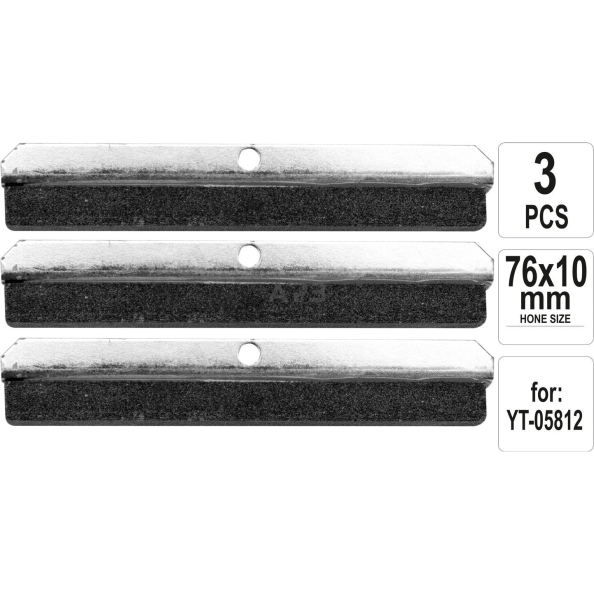Šveitimo antgaliai (3vnt) honingavimo įrankiui 51-177mm Šveitimo antgaliai (3vnt) honingavimo įrankiui 51-177mm