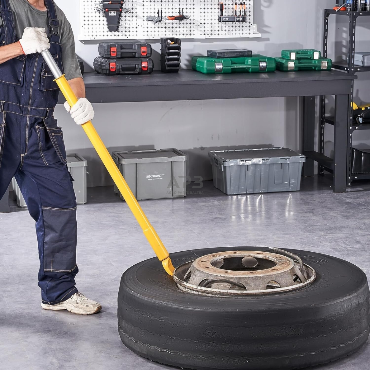 Svirtis padangų montavimui su spyruokle sunkvežimiams 1200mm 3 Svirtis padangų montavimui su spyruokle sunkvežimiams 1200mm 3