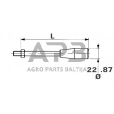 Svirtis M8 x 200 mm AL01, SD956L018200