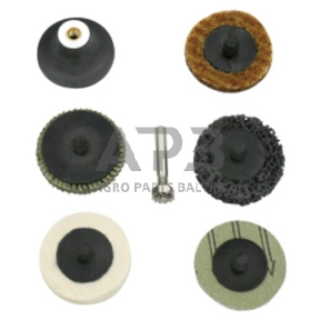 Šveitimo diskelių rinkinys (7vnt) 2" 50mm su koteliu 1/4"