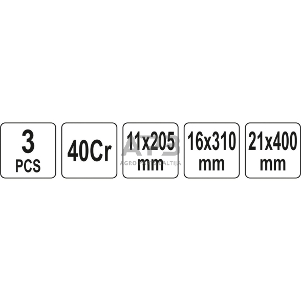 Svirčių rinkinys kėbulo remontui 3vnt. 3 Svirčių rinkinys kėbulo remontui 3vnt. 3