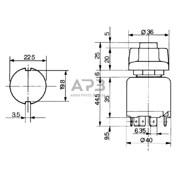 Šviesų jungiklis Cobo 23101000 2 Šviesų jungiklis Cobo 23101000 2