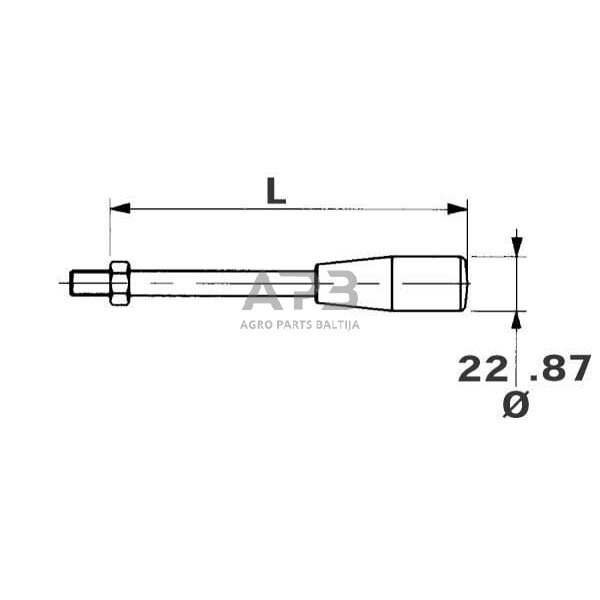 Svirtis M8 x 200 mm AL01, SD956L018200 1 Svirtis M8 x 200 mm AL01, SD956L018200 1