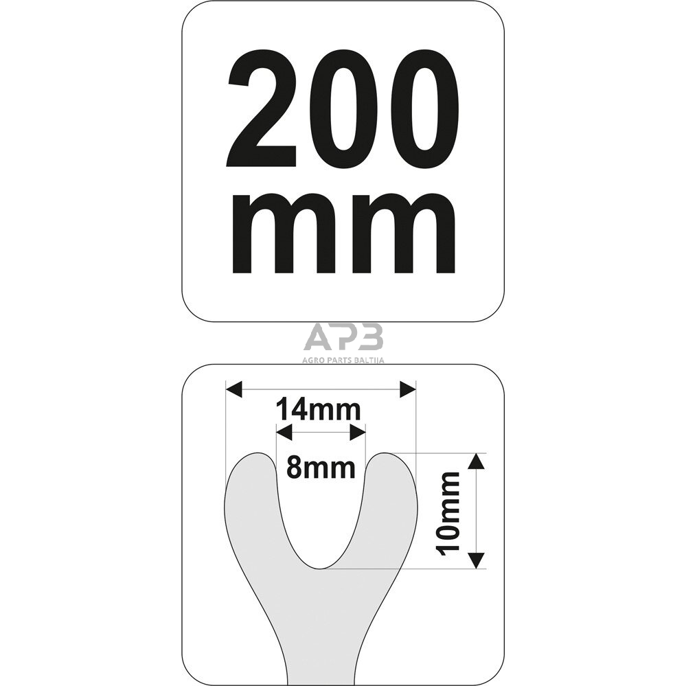 Svirtis apdailos detalėms nuimti 200mm 2 Svirtis apdailos detalėms nuimti 200mm 2