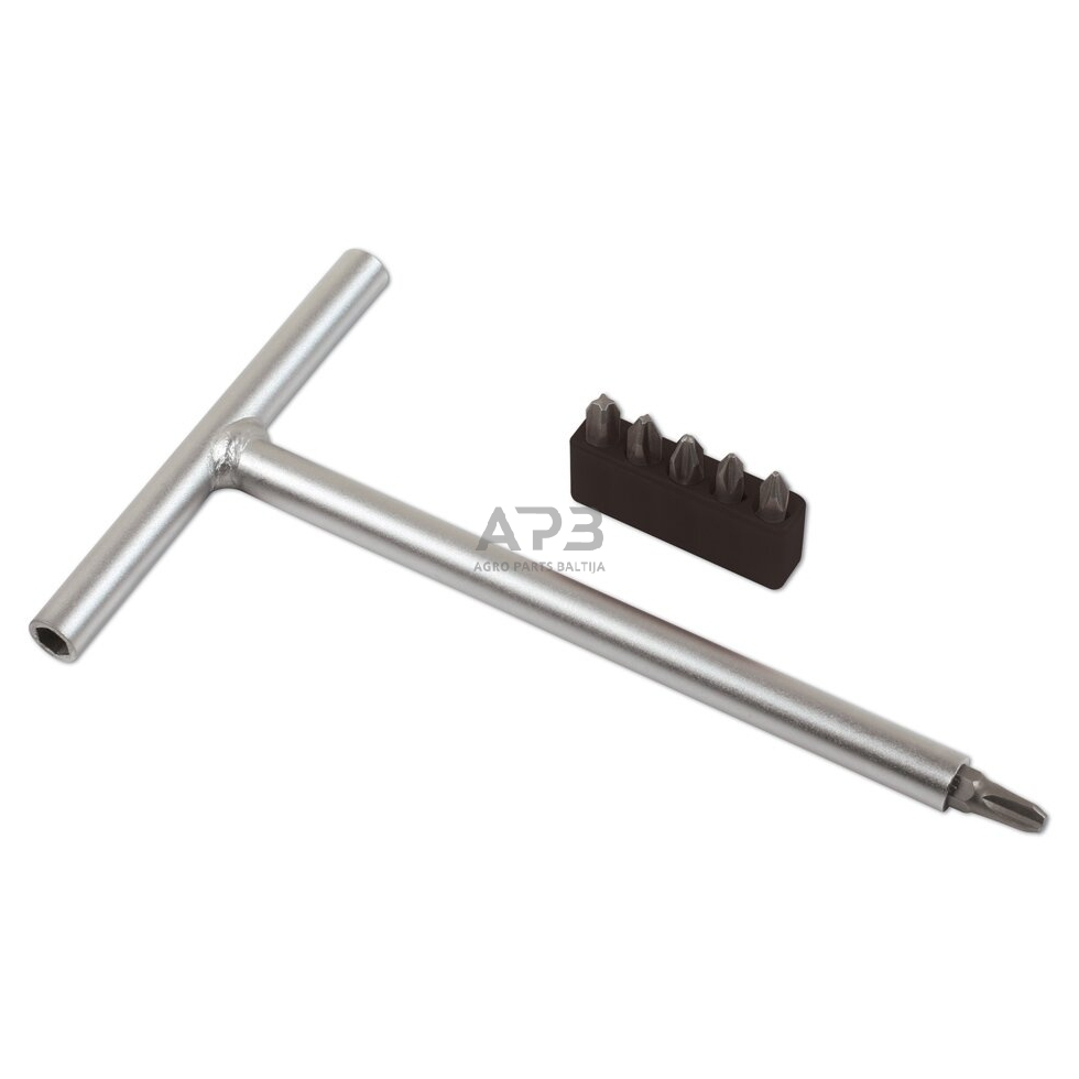 T tipo rankena + JIS 1/4'' antgalių rinkinys 6vnt. T tipo rankena + JIS 1/4'' antgalių rinkinys 6vnt.