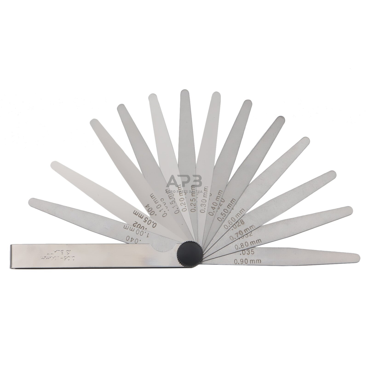 Tarpumačių rinkinys 0.05mm-1.0mm 13vnt. 1 Tarpumačių rinkinys 0.05mm-1.0mm 13vnt. 1