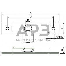 Talpyklos užraktas 770101KR