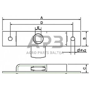 Talpyklos užraktas 770101KR