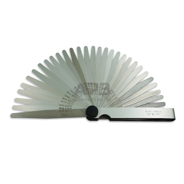 Tarpumačių rinkinys 0.03mm-1.0mm 32vnt. Tarpumačių rinkinys 0.03mm-1.0mm 32vnt.