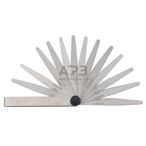 Tarpumačių rinkinys 0.05mm-1.0mm 13vnt. 1 Tarpumačių rinkinys 0.05mm-1.0mm 13vnt. 1