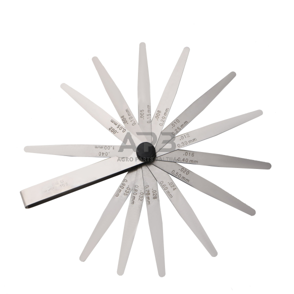 Tarpumačių rinkinys 0.05mm-1.0mm 13vnt. 2 Tarpumačių rinkinys 0.05mm-1.0mm 13vnt. 2