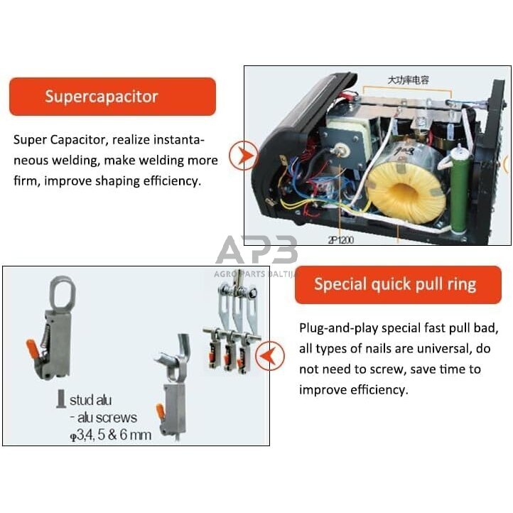 Taškinis kėbulo lyginimo aparatas aliuminiui ir lyginimo įrankių rinkinys 4