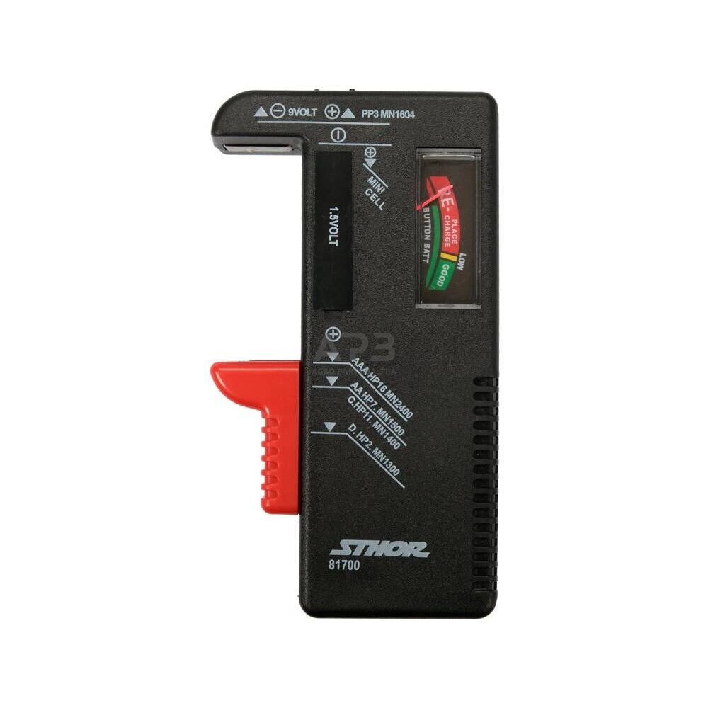 Testeris 1.5V ir 9V baterijoms Testeris 1.5V ir 9V baterijoms