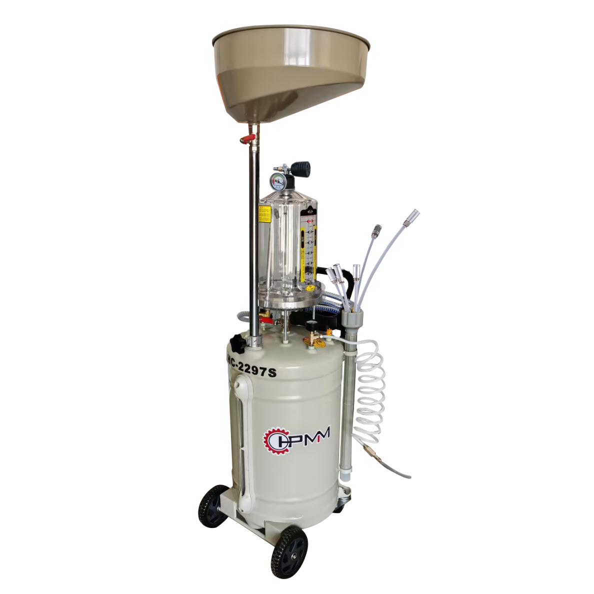 Tepalo surinkimo bakas 105l su išsiurbimu ir išleidimu (su plast. indu) Tepalo surinkimo bakas 105l su išsiurbimu ir išleidimu (su plast. indu)